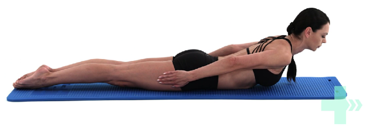Back extensor/superman exercise Back extensor/superman exercise