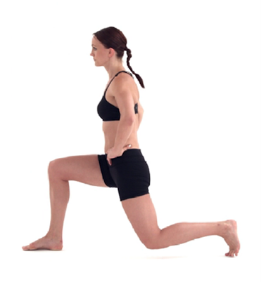 Standing forward lunge Standing forward lunge